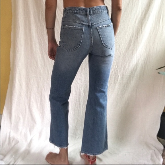 Rollas Denim Size 26 High Rise Crop Flare - Picture 2 of 6